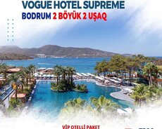 2 böyük 2 uşaq Vogue Hotel Supreme Bodrum
