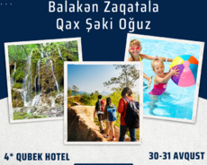 2 günlük Balakən Zaqatala Qax Şəki Oğuz turu