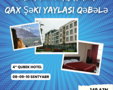 4* Qubek otel 3 günlük Balakən Zaqatala turu