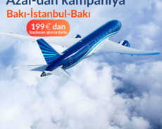Bakı-İstanbul Bakı aviabiletləri