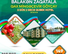 Son 5 yer Balakən Zaqatala Qax turu bayram günü