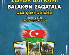 Zefer bayramina Zaqatala Balakən Qax Şəki turu