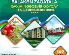Balakən Zaqatala 3 günlük bayram turu