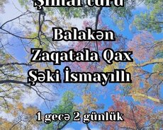 Balakən Zaqatala Qax Şəki İsmayıllı turu