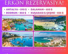 Antalyaya erkən rezervasiya imkanı