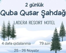 2 günlük Vip Quba Qusar Şahdağ turu