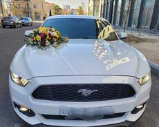 Заказ свадебного автомобиля Ford Mustang для джентльменской невесты