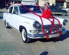 ГАЗ 21 ретро бей невеста заказать свадебный автомобиль
