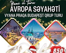 Yeni il Vyana Praqa Budapeşt qrup turu