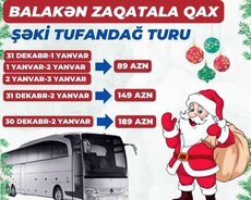 Yeni ildə Tufandağ Balakən Zaqatala Qax Şəki turu