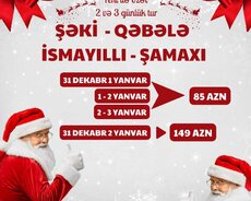 Yeni il Şəki Qəbələ turu