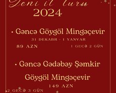 Gəncə Gədəbəy Göygöl Şəmkir Mingəçevir turu