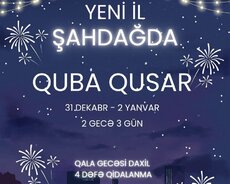 Yeni İli Şahdağda Qeyd Et Quba Qusar turu