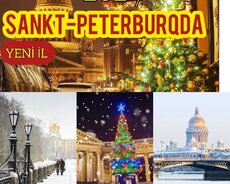 Yeni il Sankt Peterburq turu