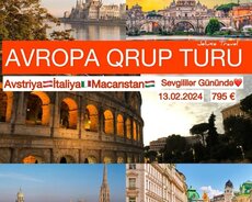 Avropa qrup turu Vyana Budapeşt Roma