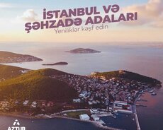 Istanbul-Şəhzadə adaları-Tur bileti daxil 555usd