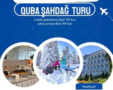Quba Qusar Şahdağ 5 Ulduz Hotel ilə vip tur