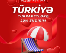 Специальная скидка 20% ко Дню святого Валентина на туры Turkey.