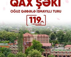 2 günlük Qax Şəki Qəbələ İsmayıllı Oğuz turu