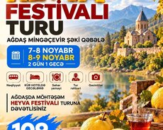 Ağdaş Heyva festivalı Şəki Qəbələ turu