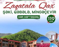 Zaqatala Qax Şəki Qəbələ Mingəçevir turu