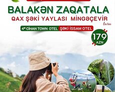 3 günlük Balakən Zaqatala Qax Şəki turu