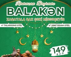 Ramazan bayramina özəl Balakən turu