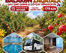 Balakən Zaqatala Qax Şəki Qəbələ Göyçay turu
