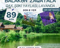 Balakən Zaqatala Qax Şəki turu