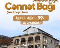 Cənnət bağı hoteli ilə Quba Qusar turu