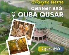 Cənnət bağı hoteli ilə Quba Qusar turu