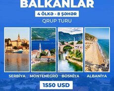 Групповой тур по Балканам - 4 страны, 8 городов