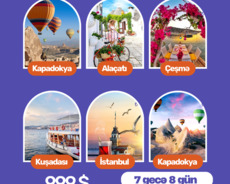 İstanbul-Adalar- Kapadokya- İzmir kuşadasi