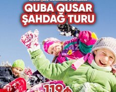 Quba Qusar Şahdağ qış turu