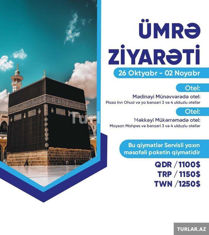 Oktyabr Ayında Ümrə ziyarəti Oktyabr Ayında Ümrə ziyarəti