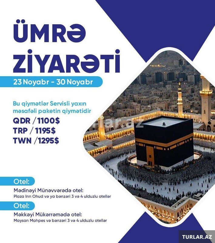 Ümrə Ziyarəti Noyabr ayinda Ümrə Ziyarəti Noyabr ayinda