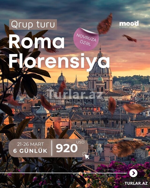 Групповой тур Новруз – Рим Флоренция, Europe Group Групповой тур Новруз – Рим Флоренция, Europe Group