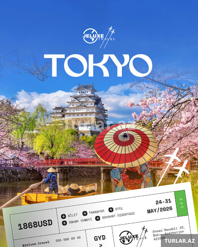 Tokyo Sakura Mövsümü Turu Tokyo Sakura Mövsümü Turu