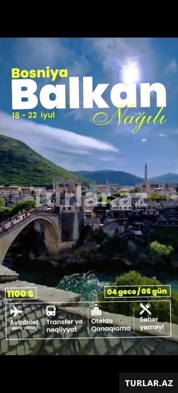 Bosniya Herseqovina Turu 5 gün Bosniya Herseqovina Turu 5 gün