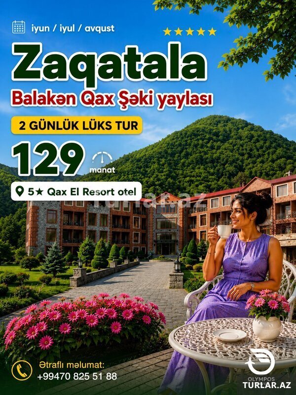 2 дня в 5-звездочном отеле El Resort (Qax). 2 дня в 5-звездочном отеле El Resort (Qax).