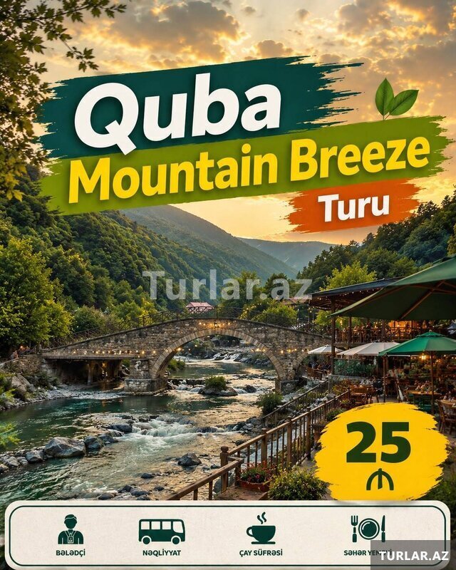 Hər gün çıxışla möhtəşəm Quba Mountain Breeze turu Hər gün çıxışla möhtəşəm Quba Mountain Breeze turu