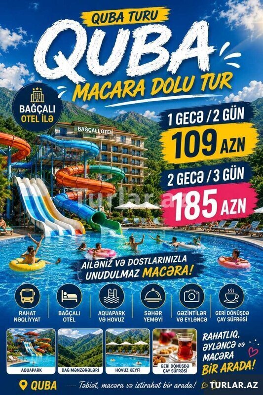 Aqua park Quba Macərası Aqua park Quba Macərası