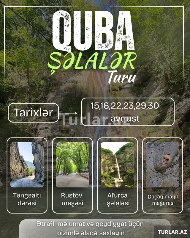 Quba şəlalələr turu Quba şəlalələr turu
