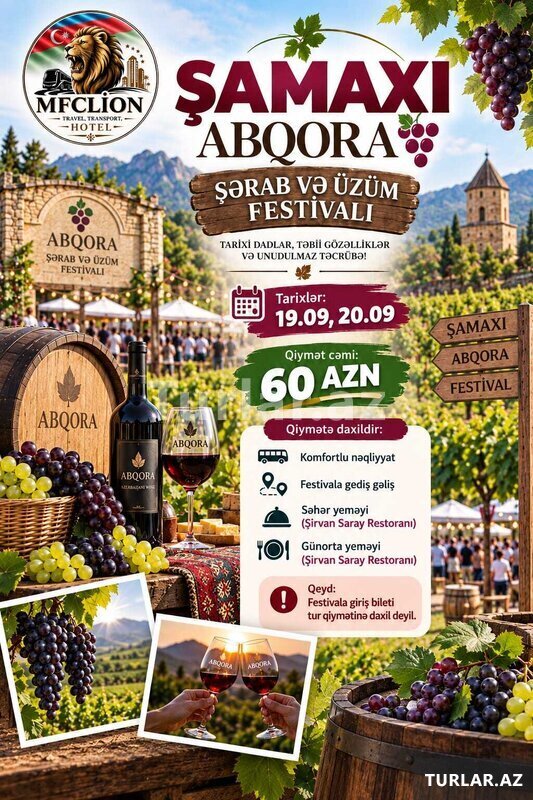 Şamaxı Şərab və Üzüm Festivalı 2 dəfə qidalanma Şamaxı Şərab və Üzüm Festivalı 2 dəfə qidalanma