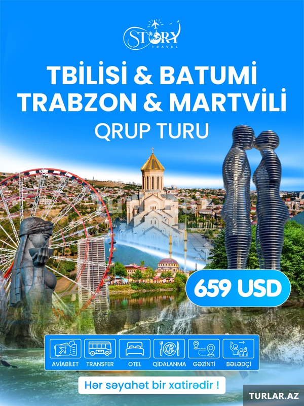 Tbilisi • Batumi • Trabzon • Martvili Qrup Turu Tbilisi • Batumi • Trabzon • Martvili Qrup Turu