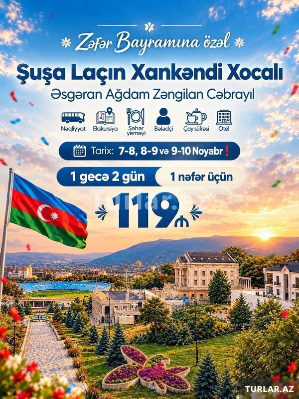 Hər həftəsonu endirimli Qarabağ turları Hər həftəsonu endirimli Qarabağ turları